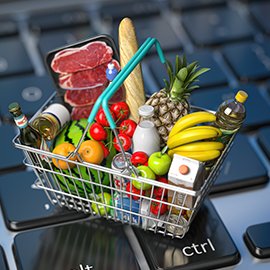 Cesta con compra